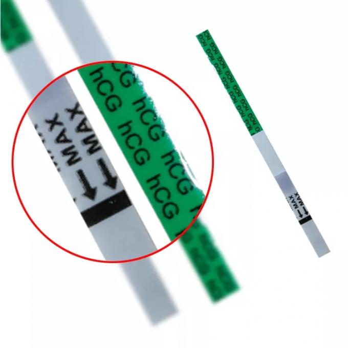 소변 시료 HCG 단일 스텝 임신 시험 종이 조각 IVD 시험 스트립 장비 장치 1
