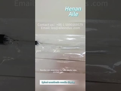 의료용으로 사용 될 수 있는 비생성 일회용 안전 연필 톱니가 있는 척추 바늘