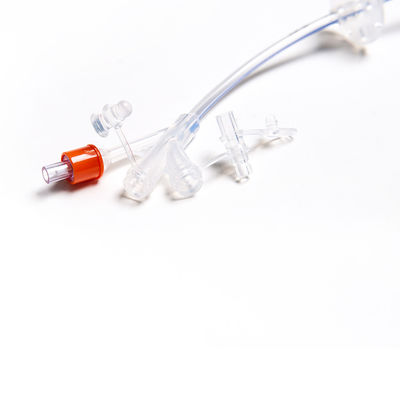 주문 단일 사용 Fr12-Fr24는 병원을 위한 부드러운 의학 등급 실리콘 위루설치술 튜브 장비를 매끄럽게 합니다 온라인 제품