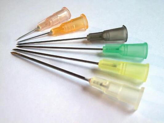 주문 18G-30G 스테인리스 스틸 치과 주사 바늘 ISO 컬러 코딩 허브로 치과용 일회용 비생성 하피데르믹 바늘 온라인 제품