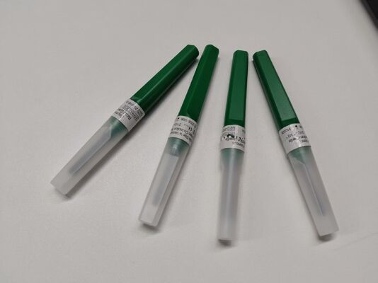 주문 병원 등급 안전을 위한 삼각 경사 디자인 및 자가 밀봉 고무 밸브가 있는 일회용 다중 채혈 바늘 온라인 제품
