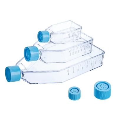 좋은 가격 노출된 피복 세포 배양용 플라스크 T25 T75 T175와 불모 플라스틱 세포 배양 병 온라인으로