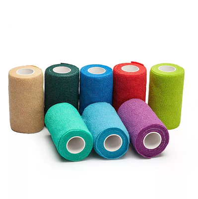 좋은 가격 동물용품 직물 없는 탄력성 자기 접착용 붕대 Vet Wrap Latex Free for Horse Racing Skin Color Athletic Cohesive Bandage 온라인으로