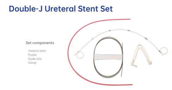 좋은 가격 Medical-Grade Double J Ureteral Stent Set – Class II PVC with 22mm-26mm Length for Optimal Urinary Healing 온라인으로