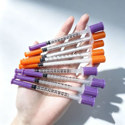 좋은 가격 일회용 인슐린 주사기 0.5cc 1cc 의료용 초박벽 인슐린 주사기 맞춤형 색상 온라인