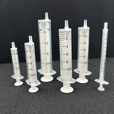좋은 가격 고무 막대도 없는 PVC 2부 주사기 병원용 일회용 비생성 주사기 온라인
